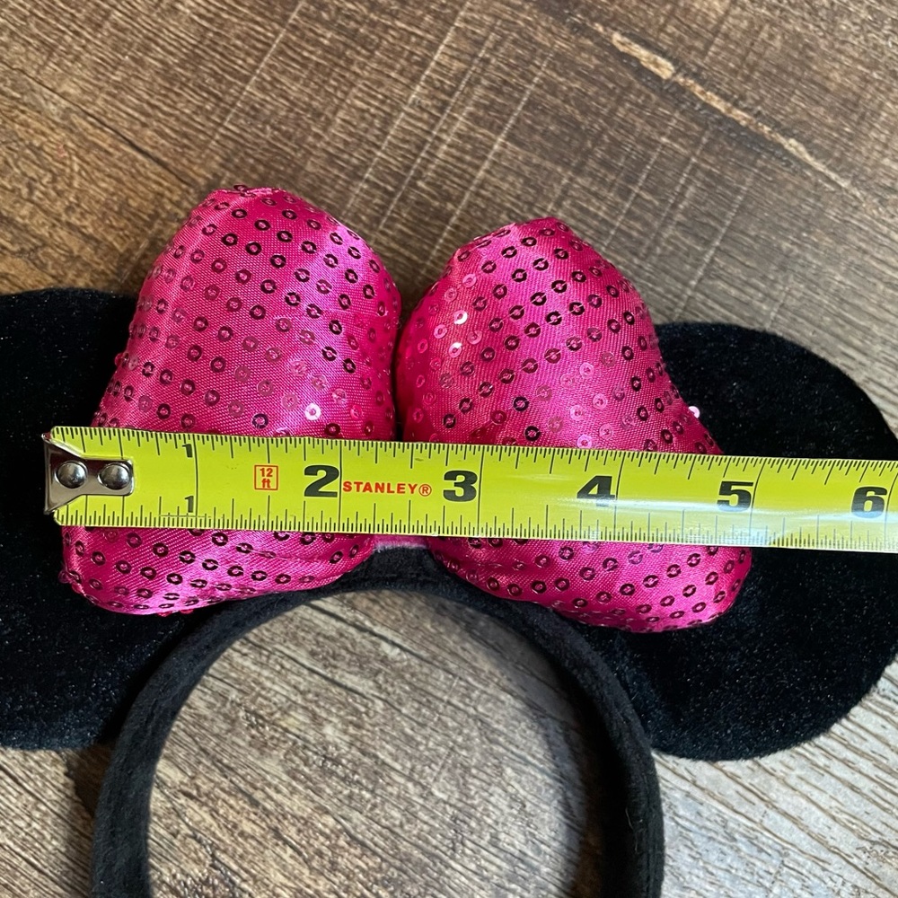 Disney Black and Pink Minnie Mouse Ears Headband - Picture 5 of 5